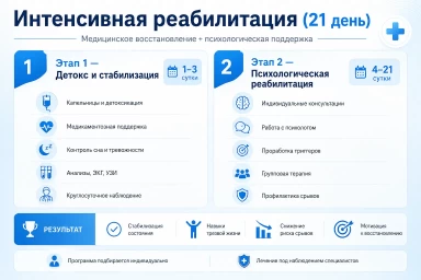 Реабилитация за 21 день в Плесецке
